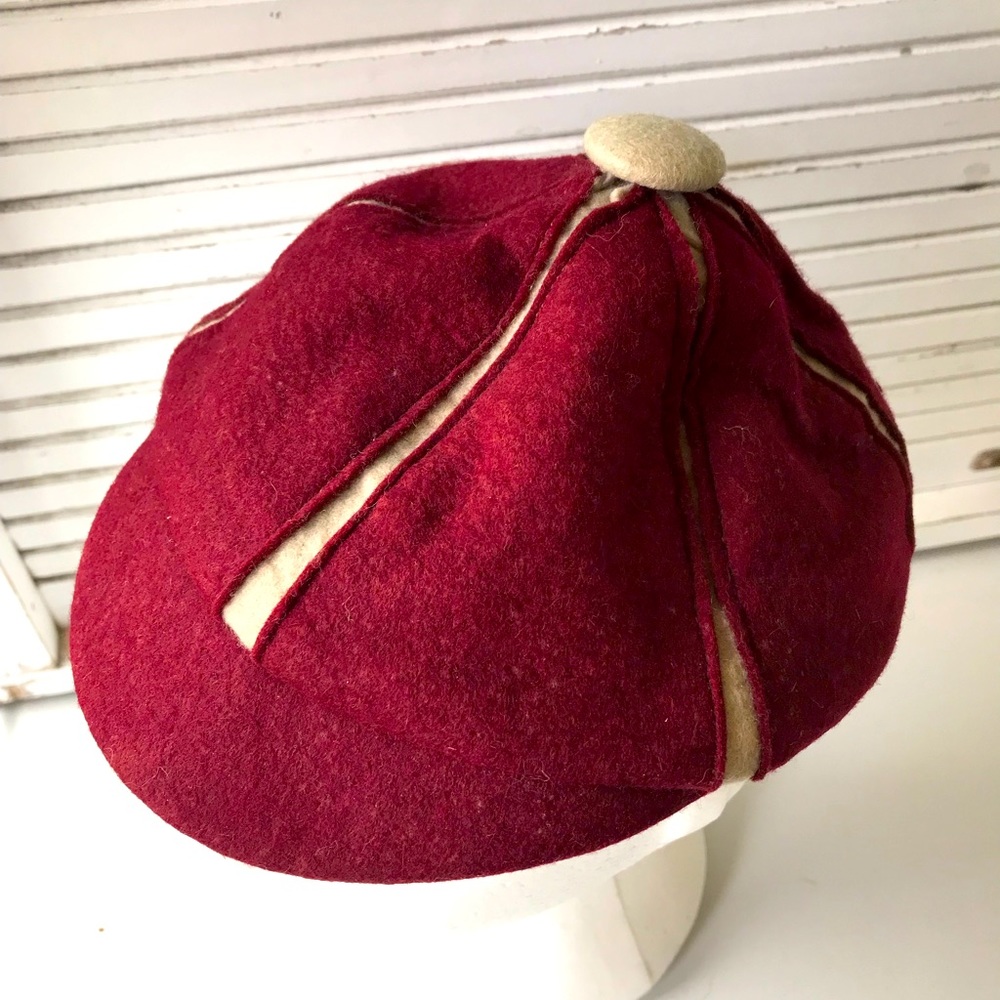 Vintage boys two toned wool cap
